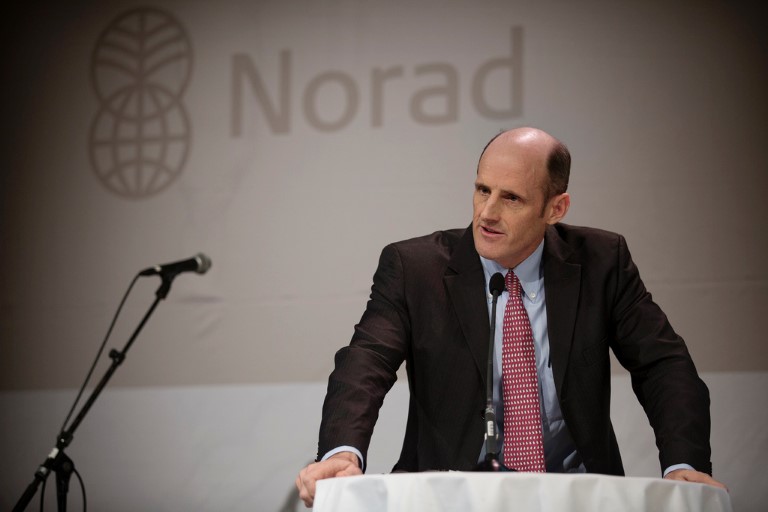 Tim Evans under Noradkonferansen 2013. Foto: Espen Røst