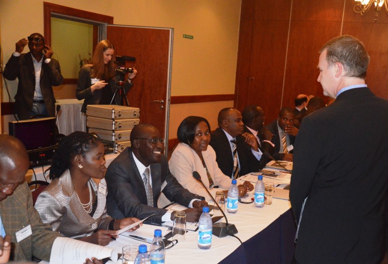 Paneldebatt på skatteseminar i Lusaka