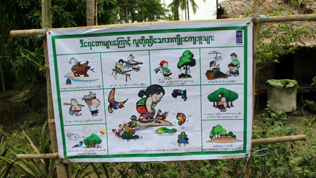 Myanmar information poster