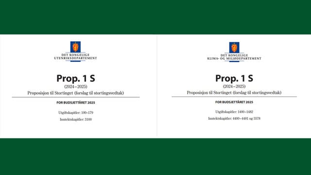 Statsbudsjettets forside