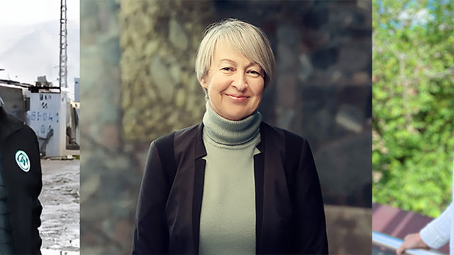 Frå venstre: Stine Horn og Gunvor W. Skancke er tilsette som seksjonsleiarar i den nyoppretta avdelinga i Norad for humanitær og heilskapleg innsats. Monica Svenskerud blir underdirektør i same avdeling.