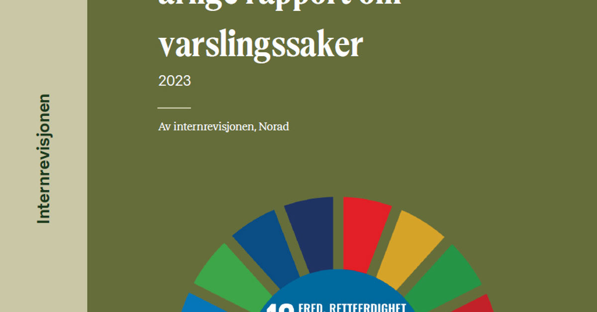 Internrevisjonens årlige rapport om varslingssaker 2023 | Norad.no