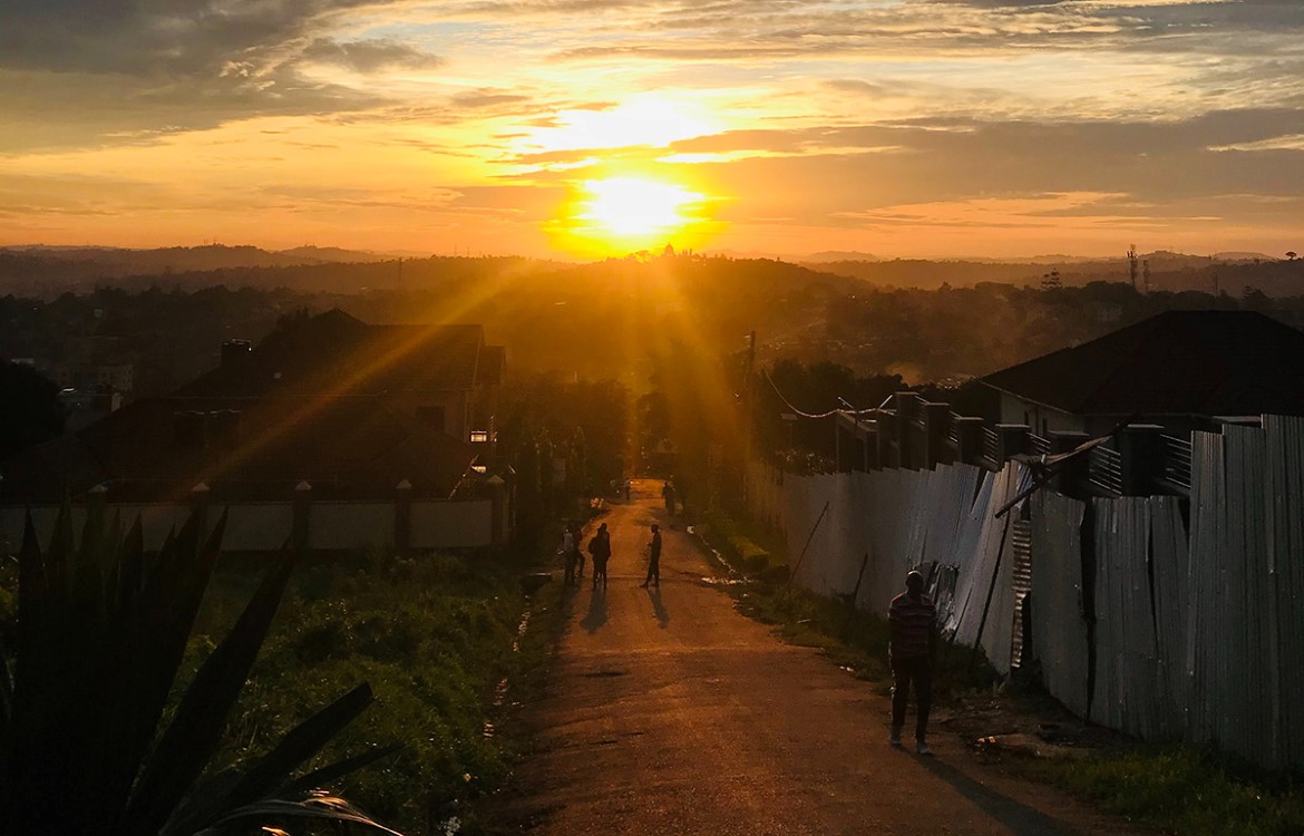 Kampala, sunset