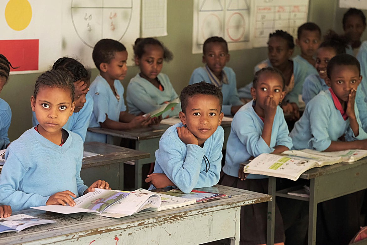 Skoleklasse i Etiopia