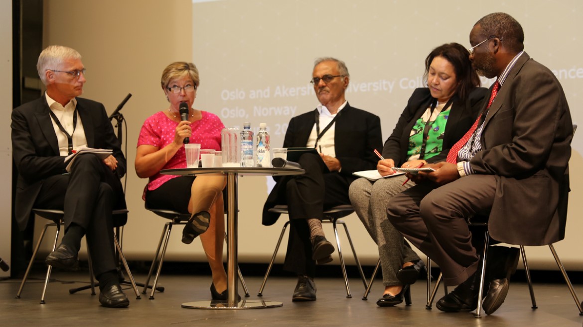 Panel during the 2016 Norhed Conference on Knowledge for Development