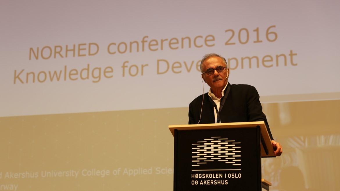 Mahmood Mamdani at the 2016 Norhed Conference on Knowledge for Development