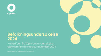 Forside av rapport. Grafiske elementer og tekst.