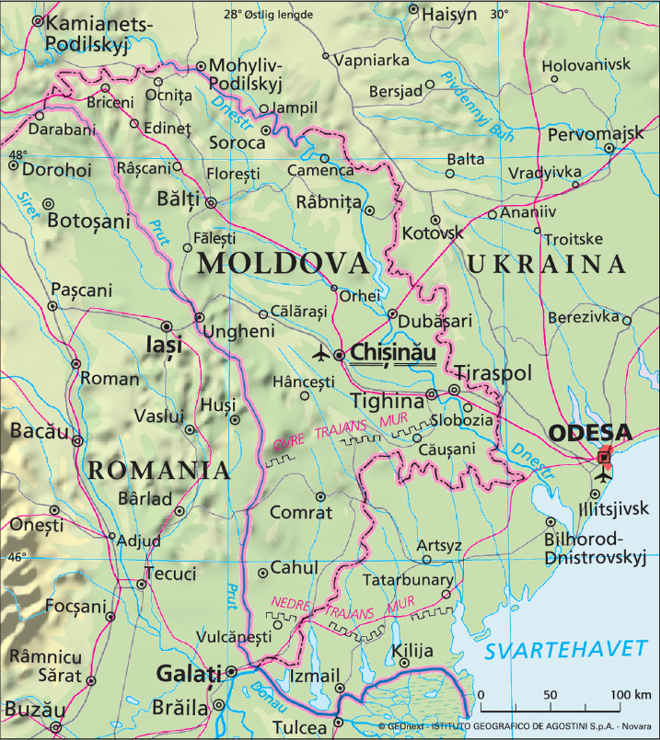 Map of Moldova