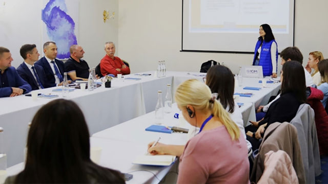 Trening i Førebygging av seksuell utnytting, overgrep og seksuell trakassering for konsulentar som arbeider for moldovske styresmakter, 2023, Chisinau.